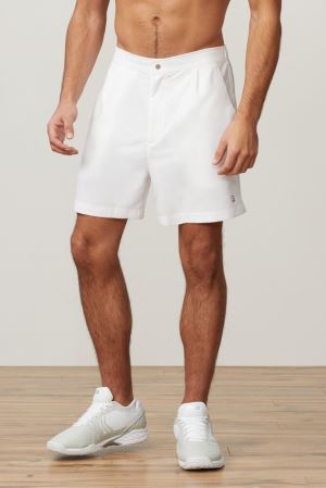 FILA Fundamental Santoro Shorts White,Mens Tennis | CA.GWZPOI457